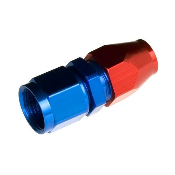 Red Horse Performance -06 TO 3/8" HARD LINE FEMALE ALUMINUM HOSE END - RED&BLUE 3000-06-06-1 - main